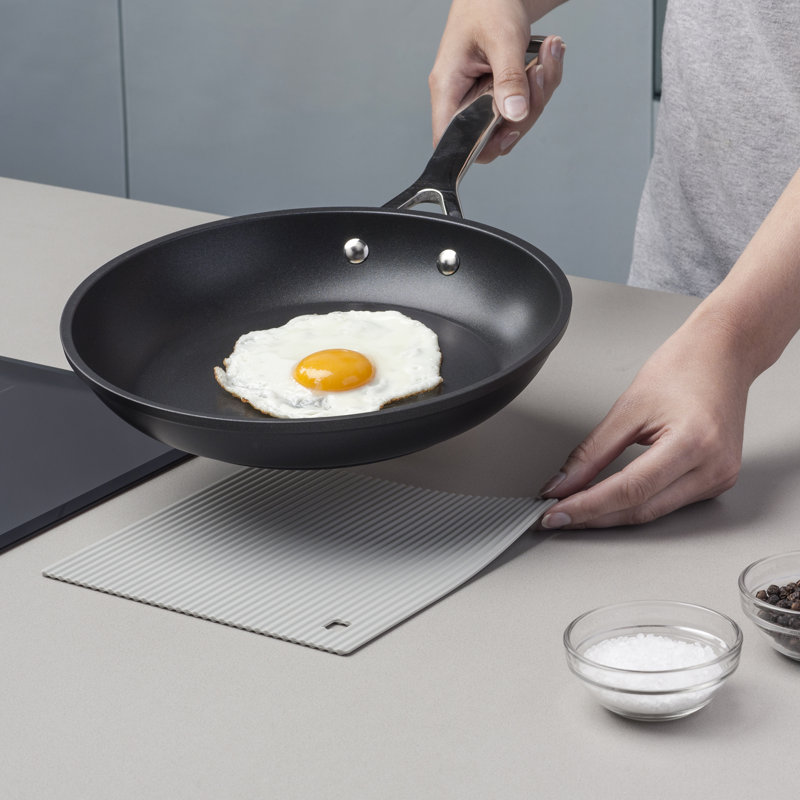 Silicone 2 Piece Trivet Set, French Grey
