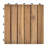 12" x 12" Wood Interlocking Deck Tile in Brown
