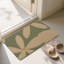 Paillasson à motif floral vert, L 24 x l 36, pour porche d'entrée