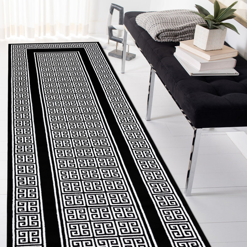 Runner Toshia Geometrisch Machine Tufted Area Rug, Runner 80 x 200cm