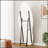 Full Length Floor Mirror With Flannel Wrapped Wooden Frame, Irregular Wavy Design For Modern Bedrooms And Living Rooms