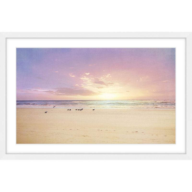 Print, 41cm H x 61cm W x 3.81cm D, White, White Framed