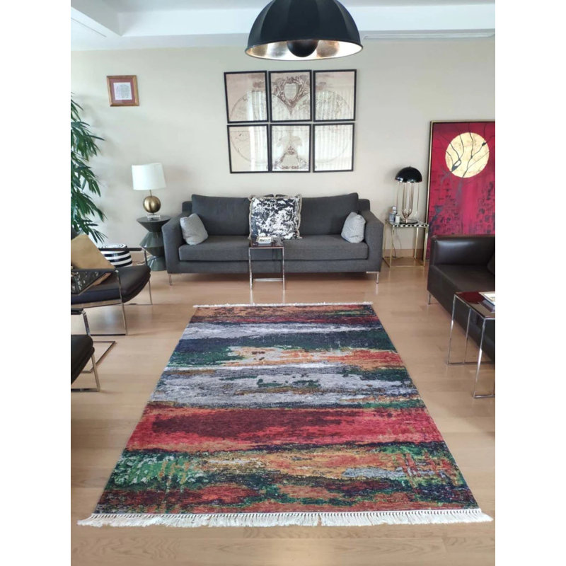 Tapis Maryemma avec envers antidérapant, Rectangle 5 pi 3 po x 16 pi 5 po