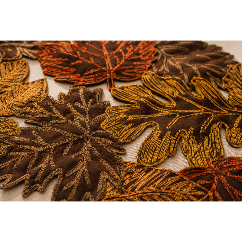 Schuster Polyester Embroidered Novelty Placemat, Brown
