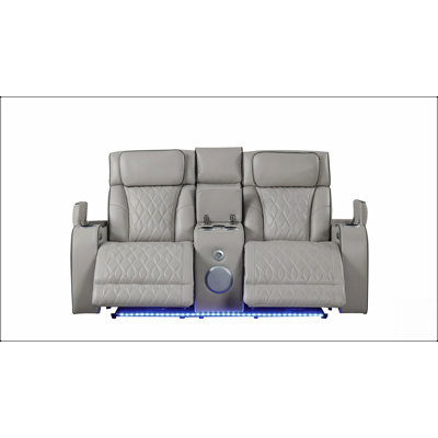 Fortuner Modern Style Upholstery Recliner Loveseat With Wood Frame And Built-In Massage Function For Ultimate Comfort