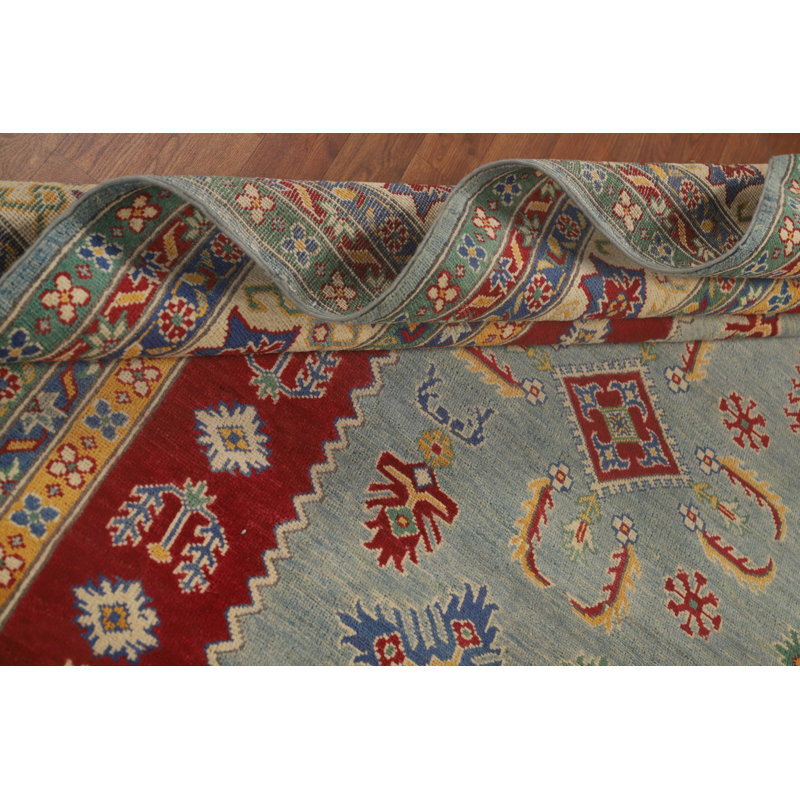 Tapis oriental bleu clair Kazak