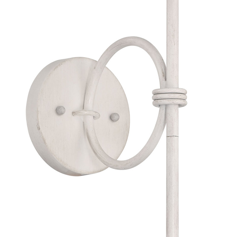 Applique murale à 1 lumière à intensité variable Areyona, Blanc délavé
