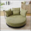 Fauteuil pivotant surdimensionné confortable avec support de téléphone réglable et revêtement en polyester pour une détente ultime-1737534530