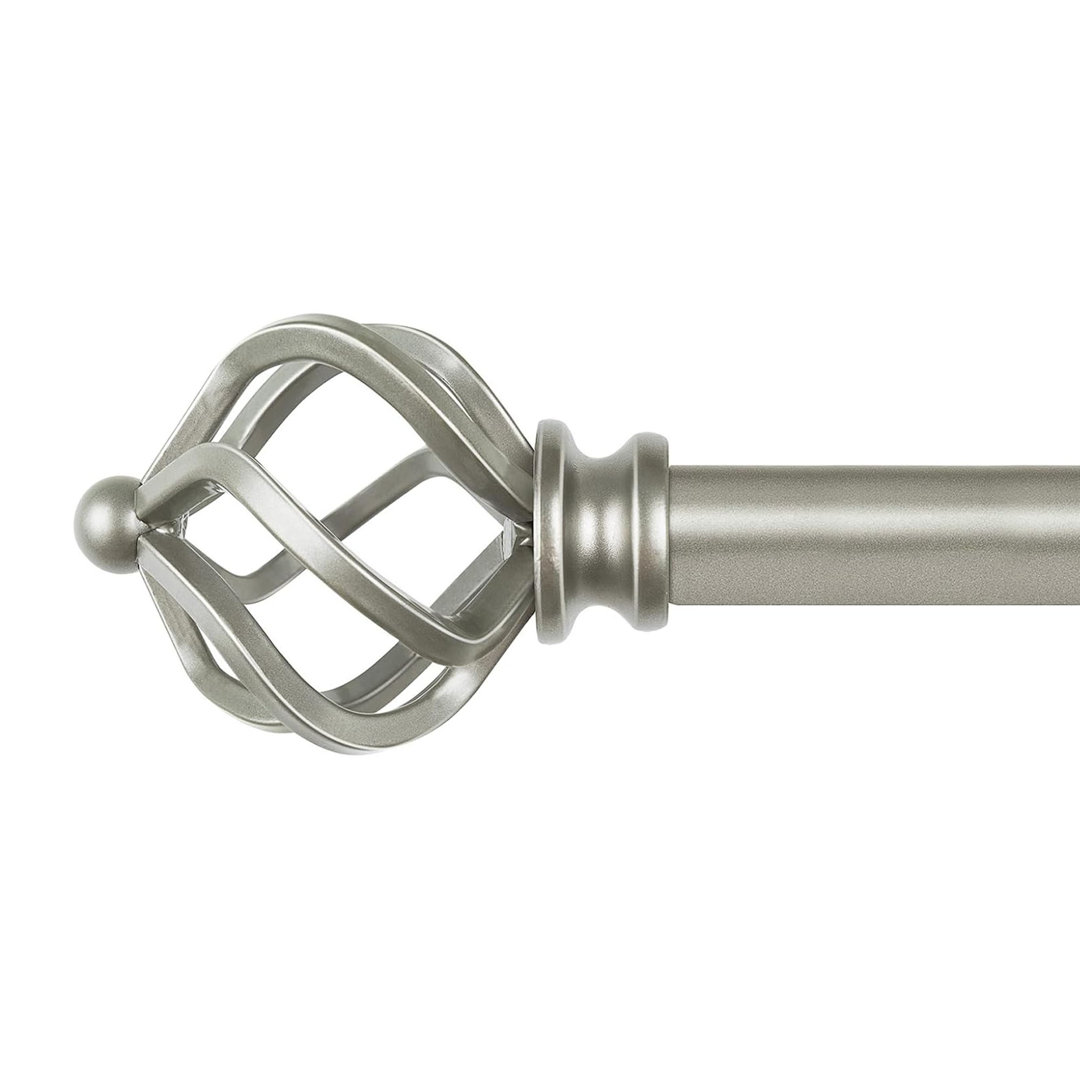 80cm Straight Tension Shower Curtain Rod & Hook Set