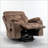 Recliners Power Electric Lift Chair, 26in Wide Velvet Recliner with Massage &amp; Heating | Walnut Brown