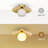 Gold Copper Semi Flush Ceiling Light for Corridor