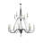 Romilly 12 - Light Steel Dimmable Chandelier