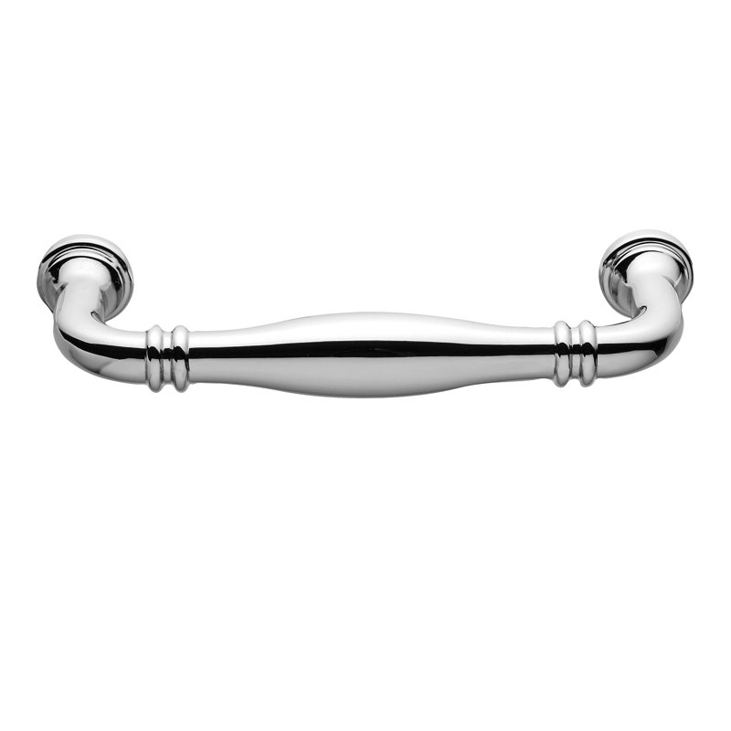 Paris 4" Center to Center Polished Nickel Bar Drawer Pull, Polished Nickel, 4"