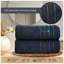 Premium Ribbed Cotton Bathroom Towel Collection, Soft & Plush, Fast Absorbing Hand, Bath Towels & Bath Sheets - 2 Pack-124328134-118474326