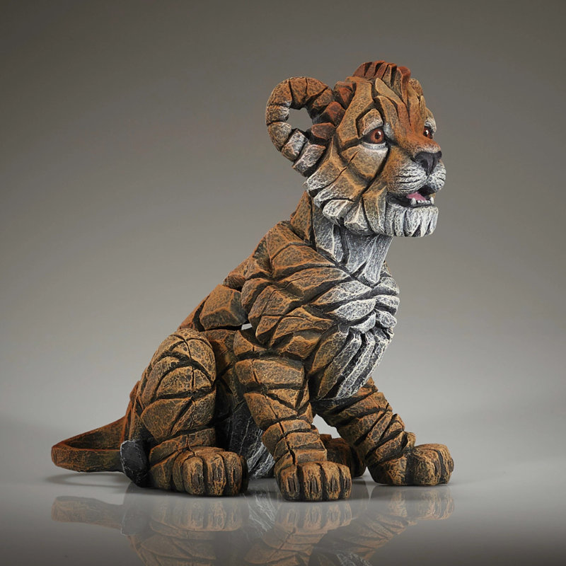 EDGE Sculpture Lion Cub Figure 8.6in H