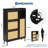 Natural Rattan Shoe Cabinet – Freestanding Storage Organizer with 3 Turn Drawers & 5-Tier Shelves – Modern Entryway, Hallway, Closet Furniture – Black Color-401216273