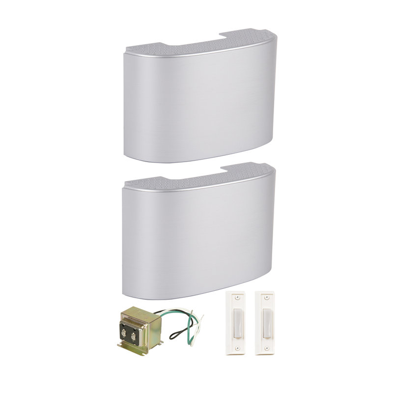 Bouton lumineux à fixation en surface, Nickel satiné brossé