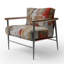 Chaise avec accoudoirs en velours Cardinal Sin Retro Delight-1320804792