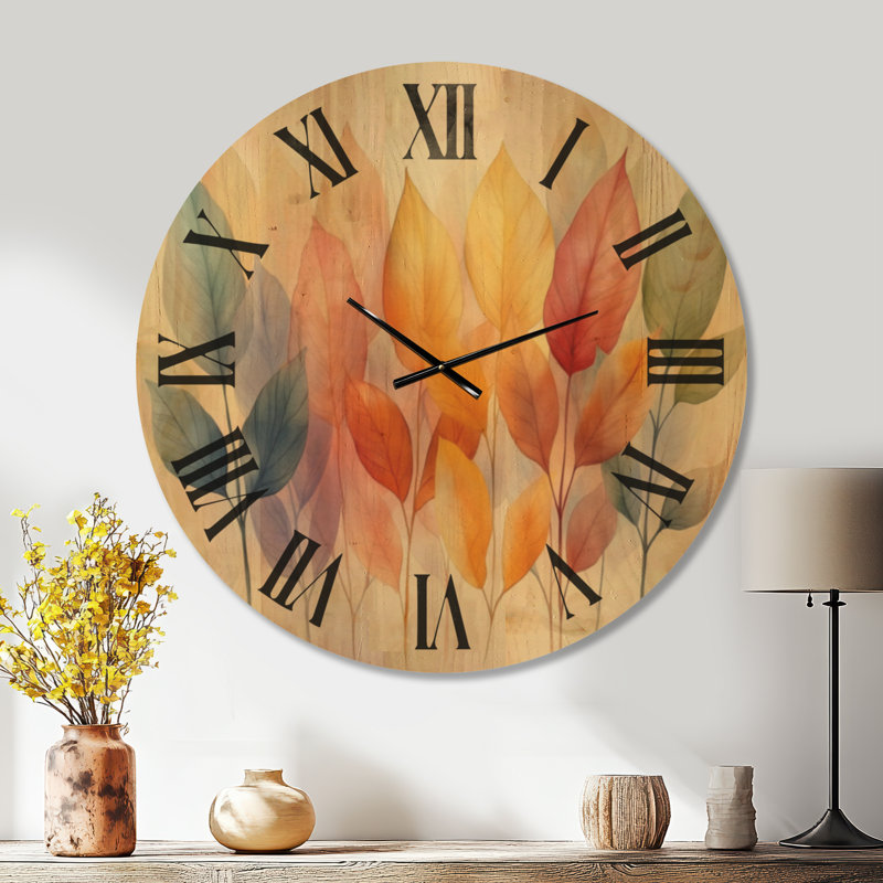 Solid Wood Wall Clock, Oversized