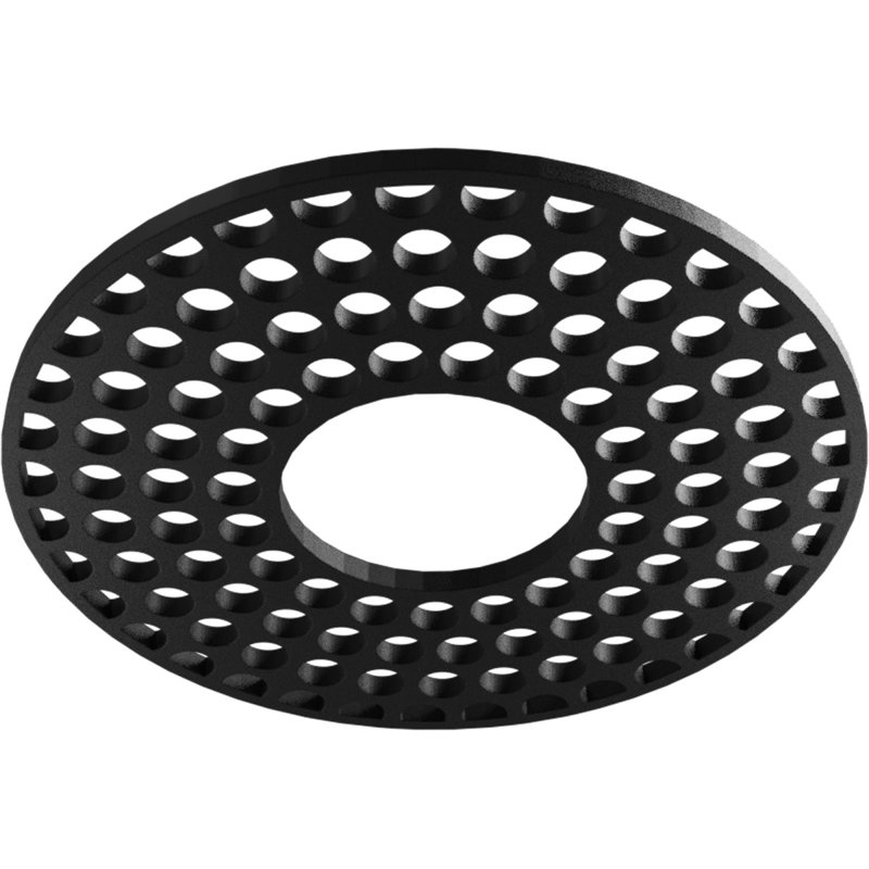 Médaillon de plafond de 20 po x P 7 po x P 7 po x P 0,5 po de qualité architecturale, noir, H 20 po x l 20 po x P 0,5 po