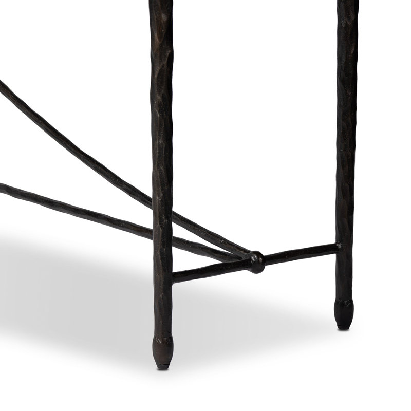 Jade Console Table-Hammered Bronze