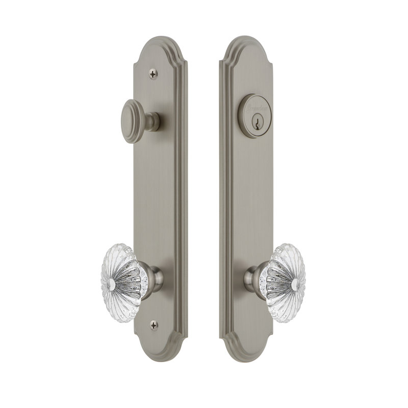 Ensemble d'entrée complet Arc, Nickel satiné, 2,375 po