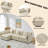 110" Chenille SOFA, Modular Combination SOFA, Deep Seated SOFA With Cushion-1839145231