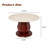   Matte Travertine Stone Top Dining Table For 4-8, Geometric Stable Pedestal Kitchen Table With Expanded Tray-1990106991