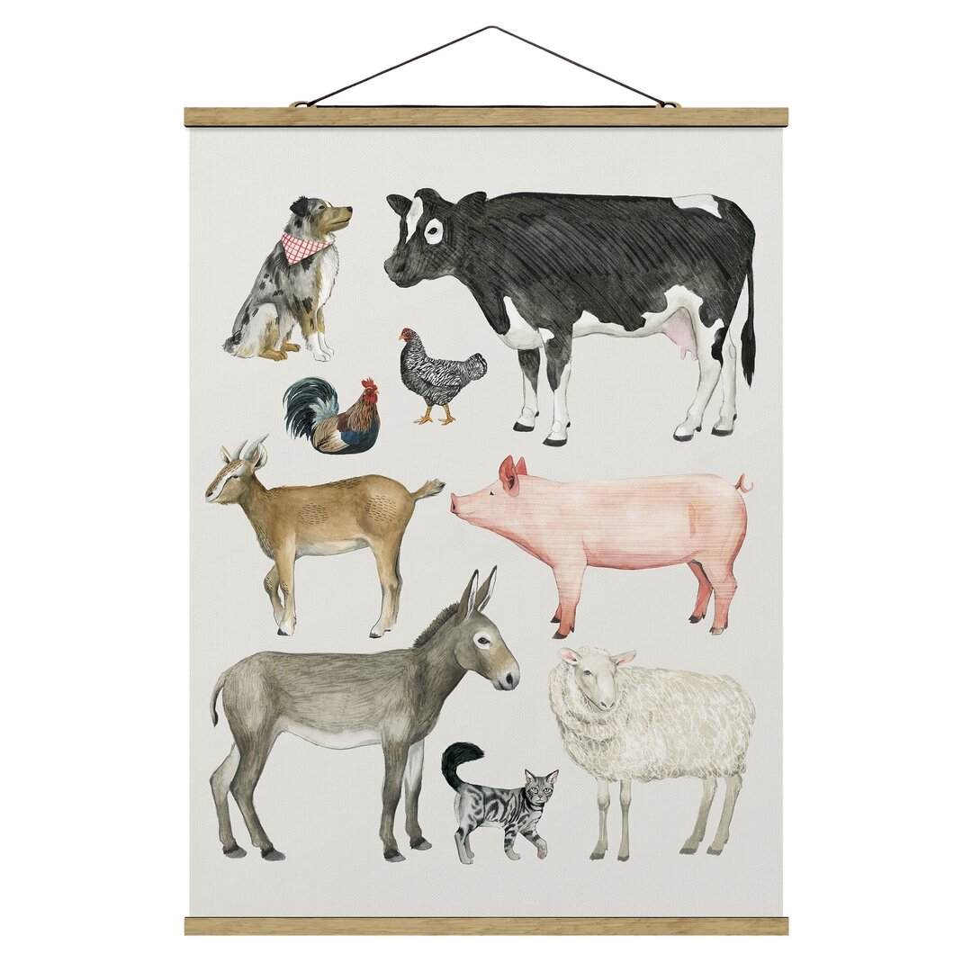 Stoffbild Farm Animal Family I