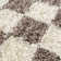 Atiran Checkered Shag Brown Area Rug