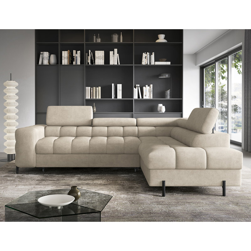 Burglind 5 Seater Sofa Bed, Right Hand Facing, Beige Aura 18