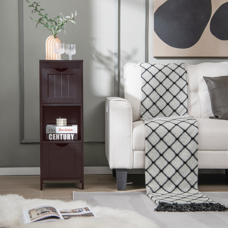 Jayms Freestanding Bathroom Cabinet, Brown