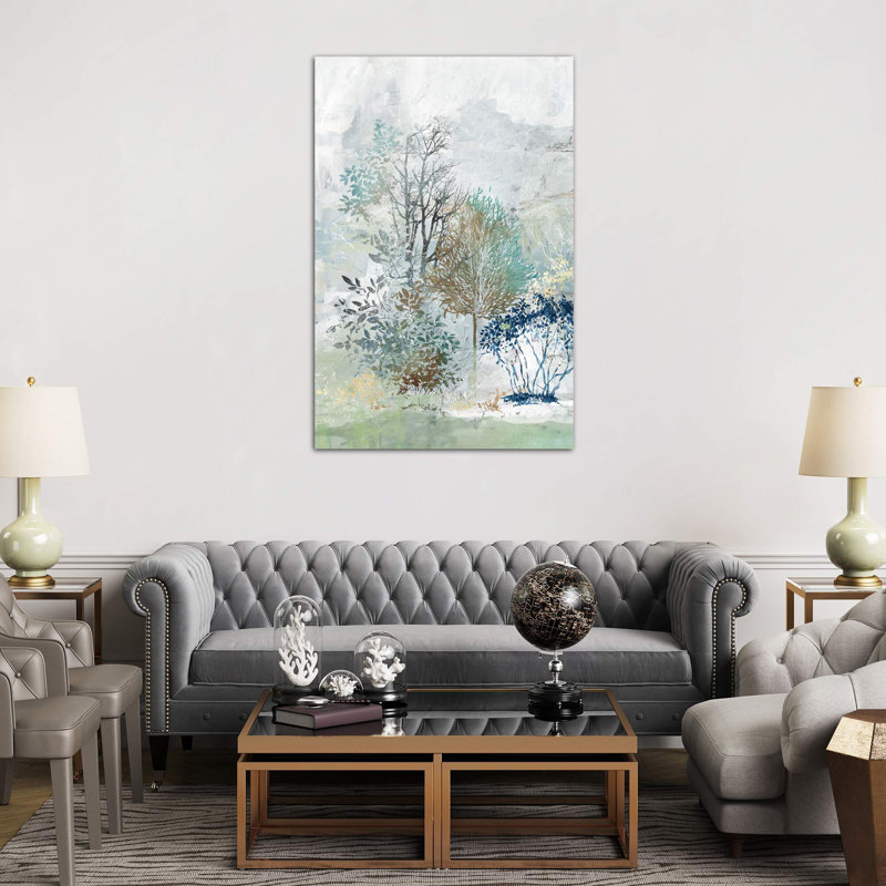 Silent Mystery I - Painting on Canvas, No Frame, 152.5 cm H x 101.5 cm W x 3.175 cm D