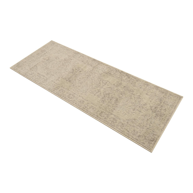 Tapis ivoire / gris Avalynne, Tapis de couloir 2 pi 7 po x 10 pi