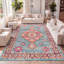 Tapis bleu / rouge Lathan Bohemian FLAIR Boho-1089744842