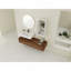 Meuble-lavabo mural spacieux et élégant avec lavabo en résine durable et nombreuses options de rangement