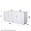 Beckett TK 84'' W Double Vanity-2080885329-2080885334-2080885328