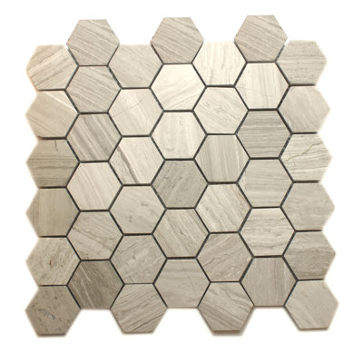 Carrelage mosaïque Hexagon Travertine