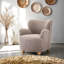 Fauteuil d'appoint rembourré Sabrina Boucle-1538326790