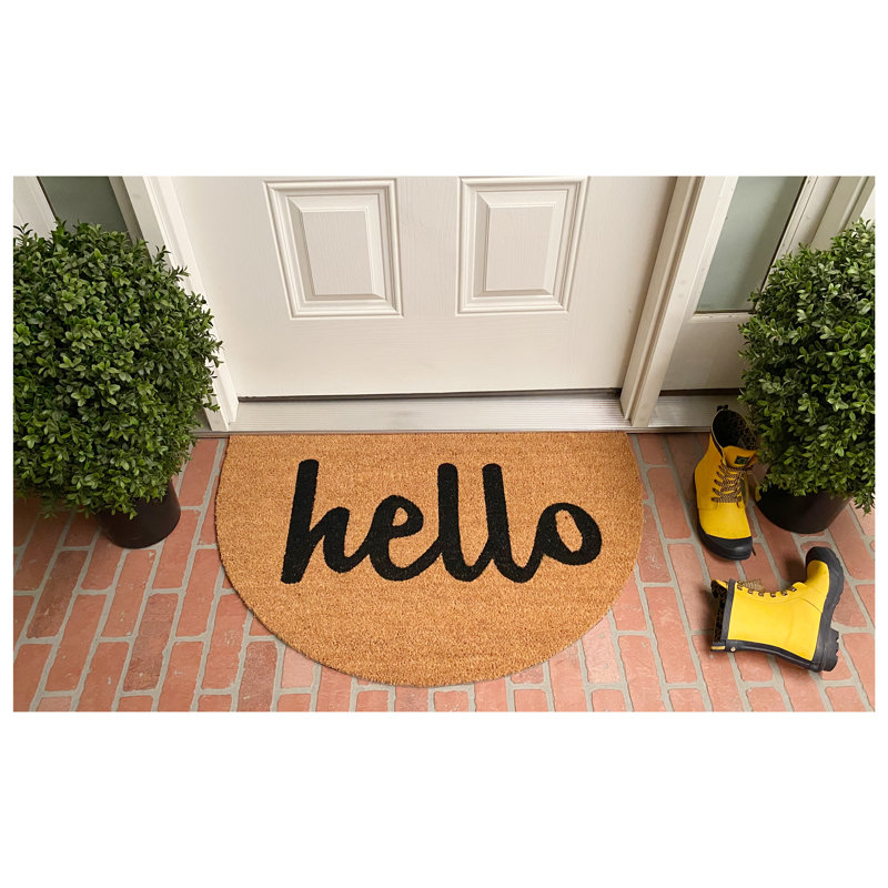 Aceta Non-Slip Outdoor Doormat, Brown/Black