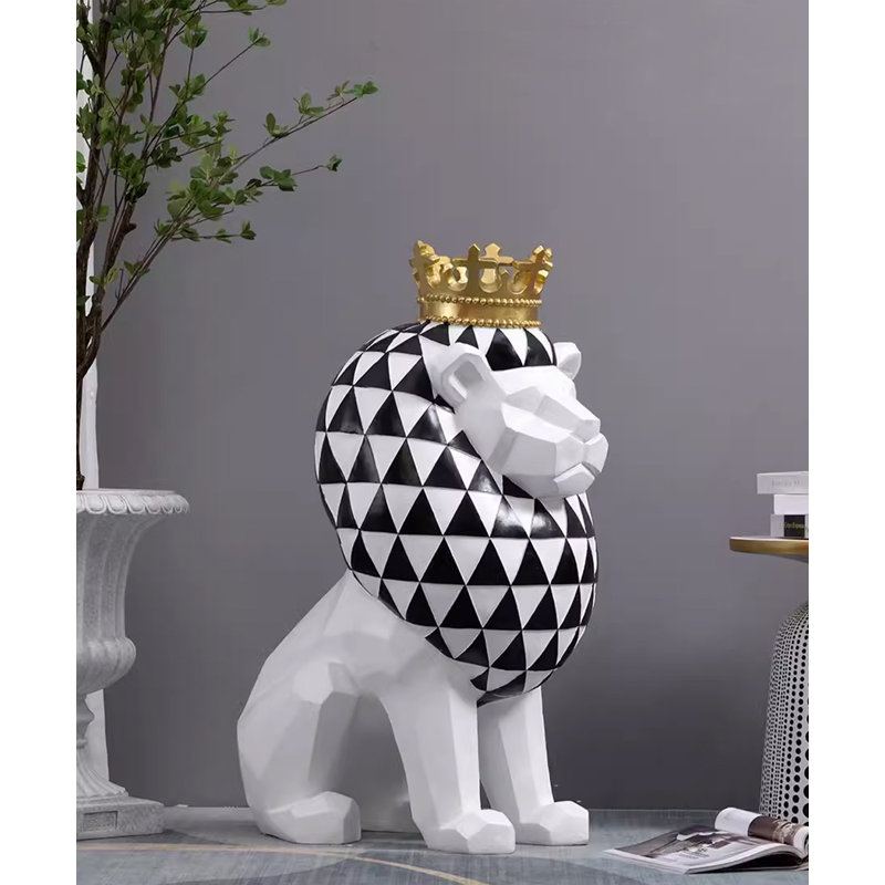 Large Lion Floor Statue Ornament