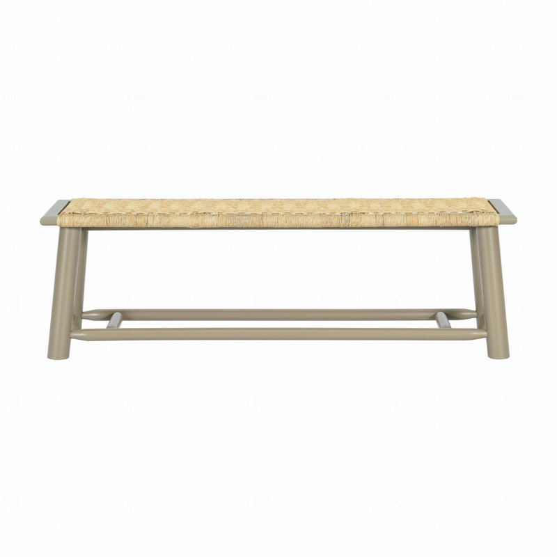 Banc en bois massif Farmhouse, Doré