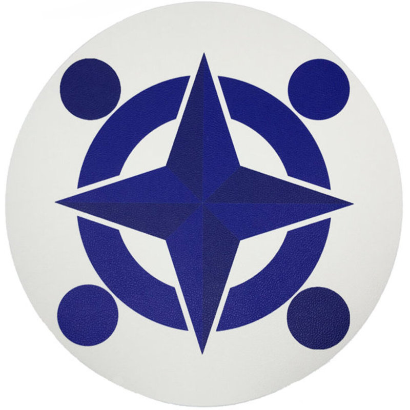 Constellations Compass Pebble 16" Vinyl Placemat