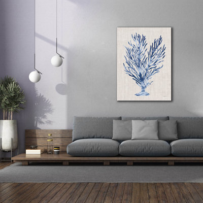 Toile épique Graffiti «Shibori Coral 4 On Linen» par Mary Urban, 18 po x 26 po