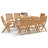Gabrielle 8 - Person Wood Patio Dining Set with Rectangular Table