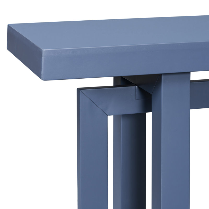 Thedrick 59" Extra Long Entryway Table Console Table,Entryway table,Hoyer table with wood frame, Blue