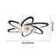  Ventilateur de plafond encastré de 26,4 po avec éclairage pour chambre à coucher et plafond bas, télécommande DEL et commande APP, 6 vitesses, à intensité variable, réversible-367600488