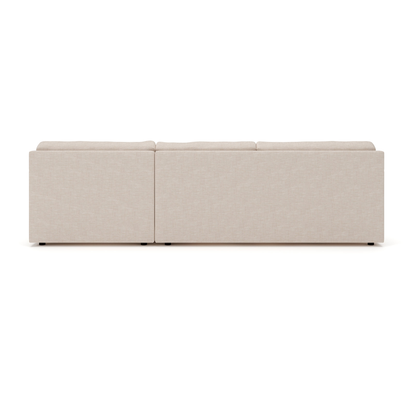 Cleo 2-Piece Upholstered Sectional, Lena Sand Performance Linen Blend, Right Hand Facing