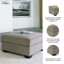 Repose-pieds large de 36 po Creswell