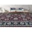 Sultanabad Wool Oriental Area Rug in Red/Navy/Beige